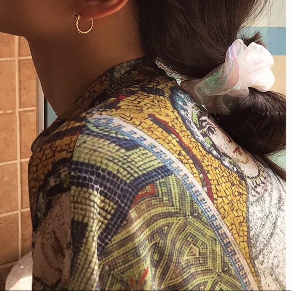 18K Gold Plated Serpenti Huggie Hoops Earrings - Picture 4 of 5